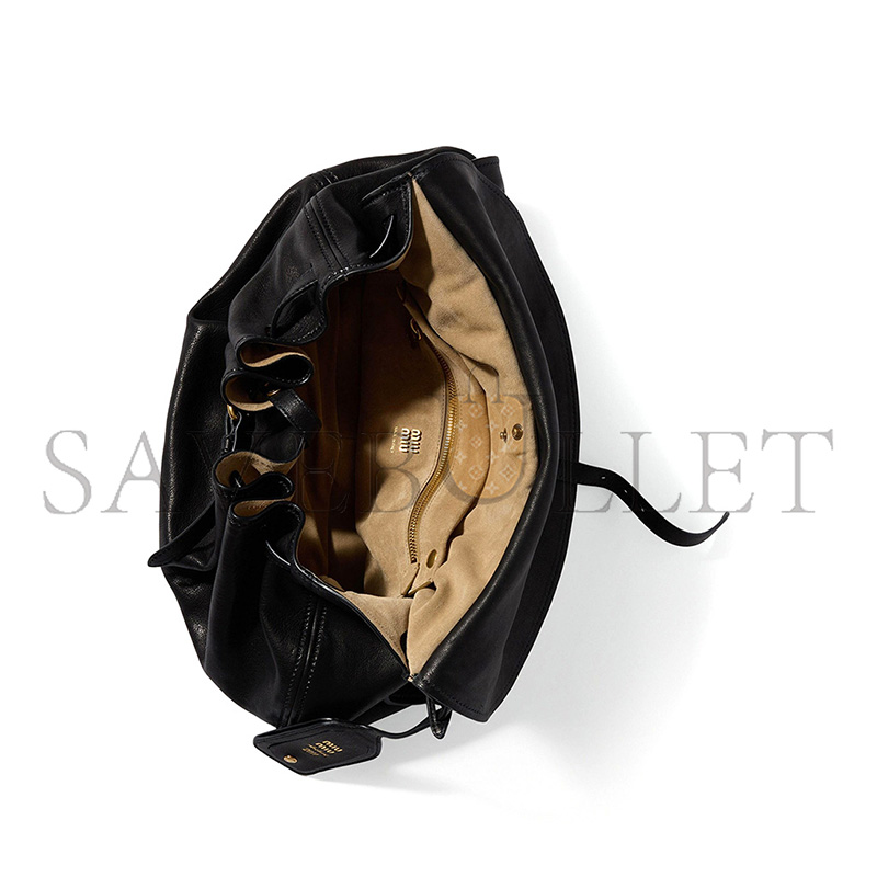 MIU MIU RENDEZ-VOUS LEATHER BAG 5BC219 (39.5*33*15cm)
